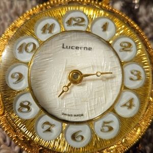 Lucerne Gold Plated Vintage Pocket Watch